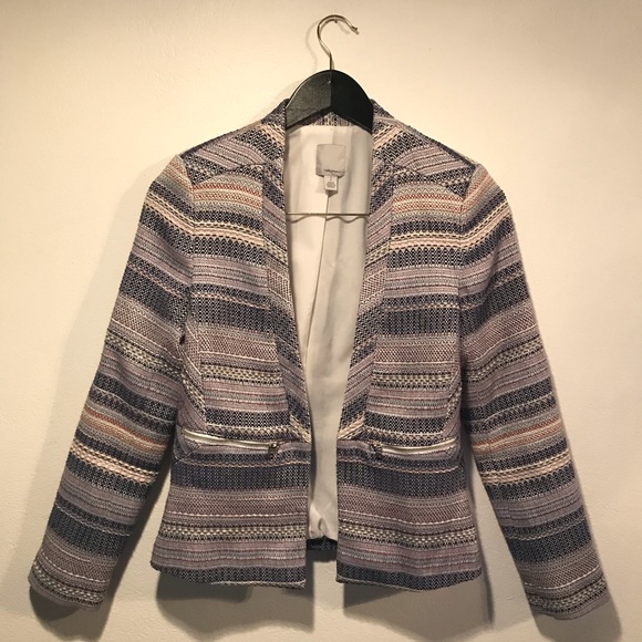 Halogen Jackets & Blazers - {Halogen} Lavender Collarless Blazer